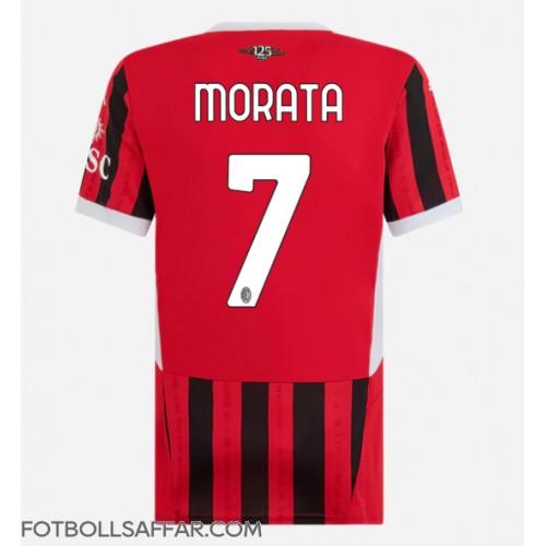 AC Milan Alvaro Morata #7 Hemmatröja Dam 2024-25 Kortärmad